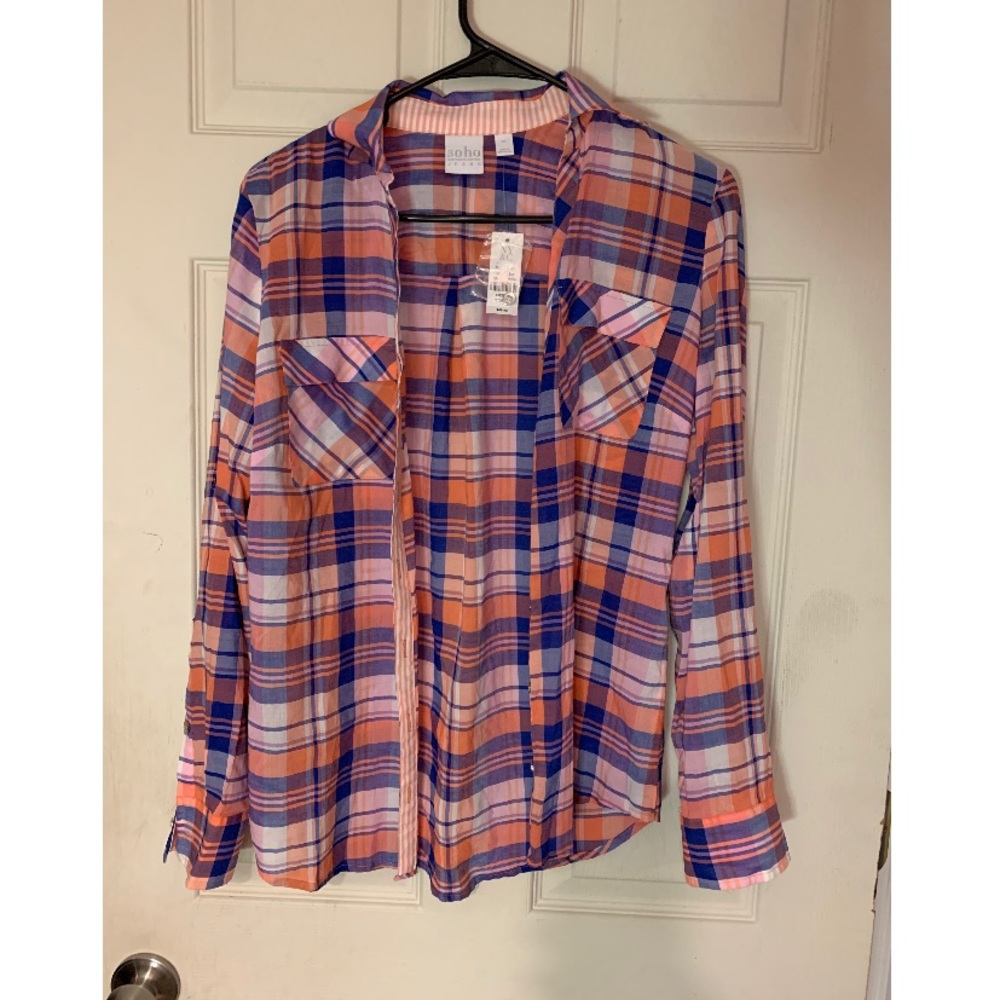 Plaid button up shirt